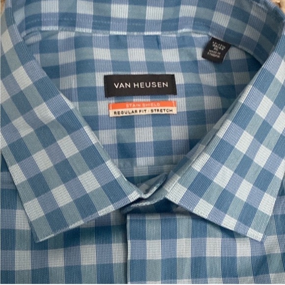 NWT Van Heusen Reg Fit Dress Shirt Size 17-17.5” 34/35 - Picture 5 of 11